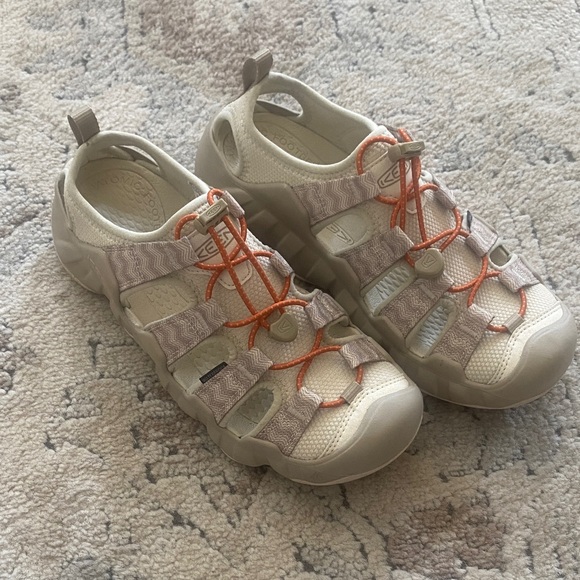 Keen Outdoor Adventure Shoes - Cream and Orange - Picture 1 of 7